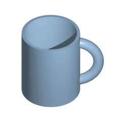 Coffee mug to Doughnut