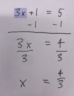 High-school style algebra solution